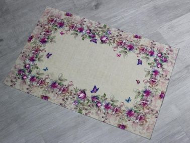 Çeyiz Diyarı Footprint Ayak Havlusu Flower - Çeyiz Diyarı