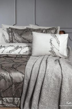 Çeyiz Diyarı Hera 10 Parça Çeyiz Seti Gri - Çeyiz Diyarı