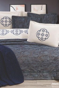 Çeyiz Diyarı Jasmin 10 Parça Çeyiz Seti Mavi - Çeyiz Diyarı