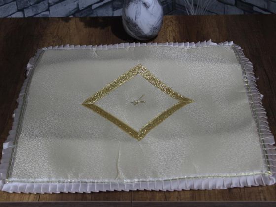 Çeyiz Diyarı Kdk Asel Dertsiz Çamaşır Makinası Örtüsü Cappucino - Çeyiz Diyarı