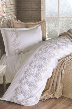 Çeyiz Diyarı Kristina 10 Parça Çeyiz Seti Cappucino - Çeyiz Diyarı