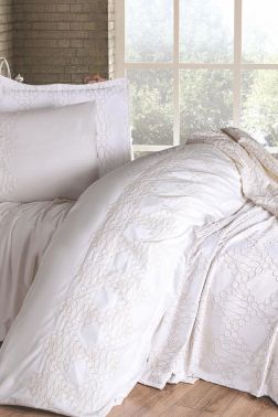 Çeyiz Diyarı Kristina 10 Parça Çeyiz Seti Krem - Çeyiz Diyarı