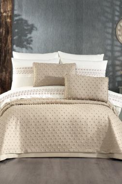 Çeyiz Diyarı Manchester 9 Parça Çeyiz Seti Cappucino - Çeyiz Diyarı