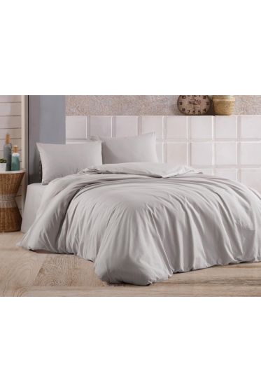 Çeyiz Diyarı Almond Tek Kişilik Nevresim Takımı Gri - Çeyiz Diyarı (1)