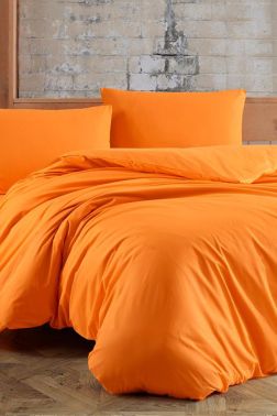 Çeyiz Diyarı Almond Tek Kişilik Nevresim Takımı Turuncu - Çeyiz Diyarı