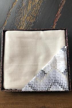 Çeyiz Diyarı Petek Çift Kişilik Pamuklu Pike Takımı Bej - Çeyiz Diyarı