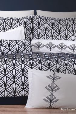 Çeyiz Diyarı Polina 10 Parça Çeyiz Seti Beyaz Lacivert - Çeyiz Diyarı