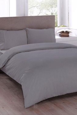 Çeyiz Diyarı Pure Çift Kişilik Nevresim Takımı Gri - Çeyiz Diyarı