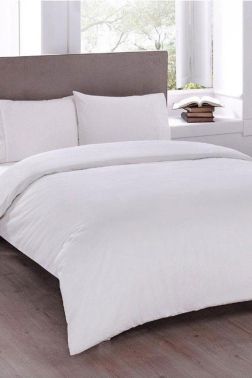 Çeyiz Diyarı Pure King Size Nevresim Seti 220x230 Beyaz - Çeyiz Diyarı