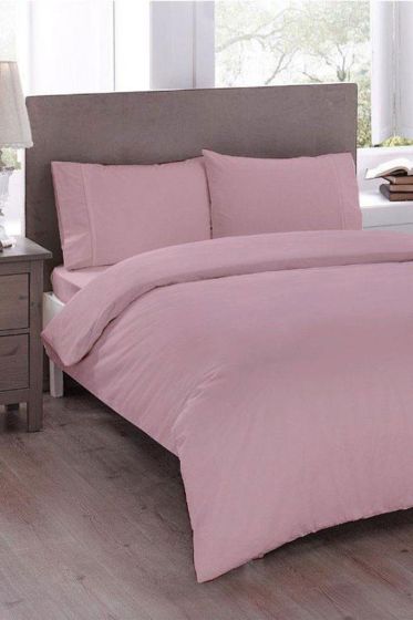 Çeyiz Diyarı Pure Lite Çift Kişilik Nevresim Seti 200x200 Pudra - Çeyiz Diyarı