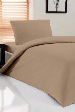 Çeyiz Diyarı Pure Tek Kişilik Nevresim Seti Cappucino - Çeyiz Diyarı