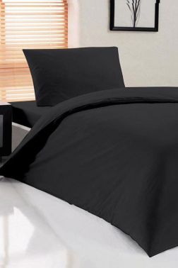 Çeyiz Diyarı Pure Tek Kişilik Nevresim Seti Siyah - Çeyiz Diyarı