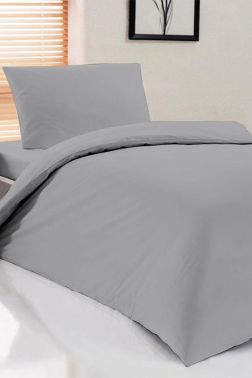 Çeyiz Diyarı Pure Tek Kişilik Nevresim Takımı Gri - Çeyiz Diyarı