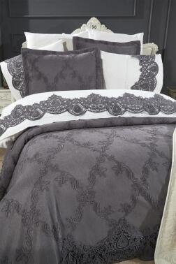 Çeyiz Diyarı Sahra 10 Parça Battaniyeli Çeyiz Seti Antrasit - Çeyiz Diyarı (1)