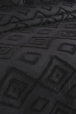 Çeyiz Diyarı Samira 2 Parça Tek Kişilik Pike Takımı Siyah - Çeyiz Diyarı (1)