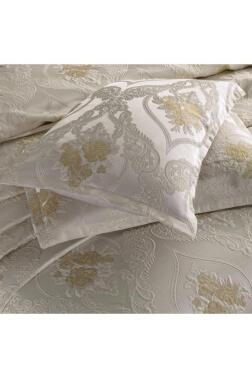 Çeyiz Diyarı Sandra Tek Kişilik Jakarlı Yatak Örtüsü Krem - Çeyiz Diyarı (1)