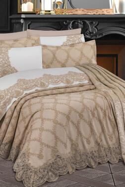 Çeyiz Diyarı Saray 10 Parça Battaniyeli Çeyiz Seti Bej - Çeyiz Diyarı