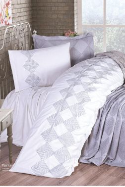 Çeyiz Diyarı Seher 10 Parça Çeyiz Seti Gri - Çeyiz Diyarı