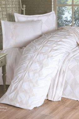 Çeyiz Diyarı Seher 10 Parça Çeyiz Seti Krem - Çeyiz Diyarı