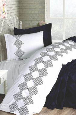 Çeyiz Diyarı Seher 10 Parça Çeyiz Seti Lacivert - Çeyiz Diyarı