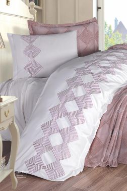 Çeyiz Diyarı Seher 10 Parça Çeyiz Seti Pudra - Çeyiz Diyarı