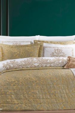 Çeyiz Diyarı Şehrazat 11 Parça Çeyiz Seti Altın - Çeyiz Diyarı