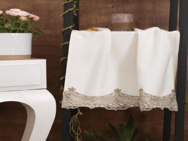 Çeyiz Diyarı Silva Çeyizlik Havlu Krem - Çeyiz Diyarı