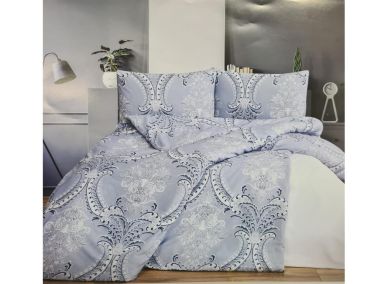 Çeyiz Diyarı Stella Ranforce Çift Kişilik Nevresim Takımı Mavi - Çeyiz Diyarı