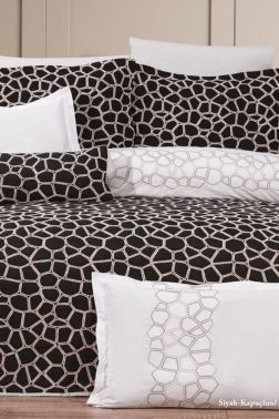 Çeyiz Diyarı Stone 10 Parça Çeyiz Seti Siyah Cappucino - Çeyiz Diyarı