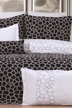 Çeyiz Diyarı Stone 10 Parça Çeyiz Seti Siyah Gri - Çeyiz Diyarı