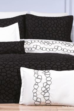 Çeyiz Diyarı Stone 10 Parça Çeyiz Seti Siyah Siyah - Çeyiz Diyarı