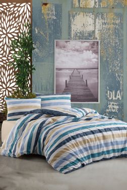 Çeyiz Diyarı Sunrise Çift Kişilik Nevresim Takımı Mavi - Çeyiz Diyarı