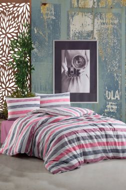 Çeyiz Diyarı Sunrise Çift Kişilik Nevresim Takımı Mürdüm - Çeyiz Diyarı