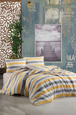 Çeyiz Diyarı Sunrise Çift Kişilik Nevresim Takımı Sarı - Çeyiz Diyarı