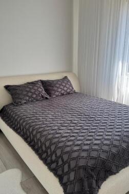 Çeyiz Diyarı Vesya 3 Parça Çift Kişilik Pike Takımı Antrasit - 1