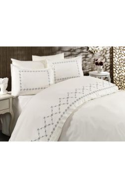 Çeyiz Diyarı Wave Nakışlı Nevresim Takımı Krem Petrol - Çeyiz Diyarı (1)