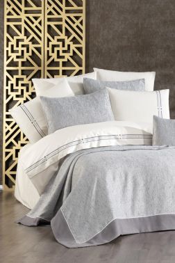 Çeyiz Diyarı Zülal 10 Parça Çeyiz Seti Gri - Çeyiz Diyarı