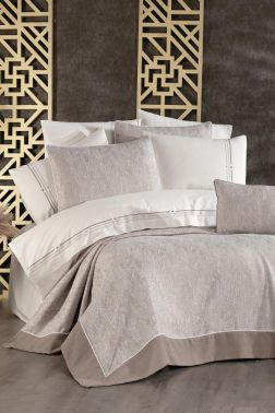 Çeyiz Diyarı Zülal 10 Parça Çeyiz Seti Vizon - Çeyiz Diyarı