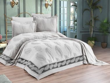 Çeyizdiyarı Barbara 6 Parça Şönil Pike Takımı Krem - Çeyiz Diyarı