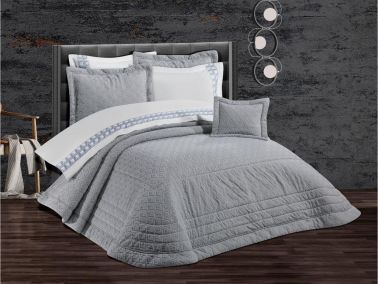 Çeyizdiyarı Hatay 10 Parça Gelin Seti Gri - Çeyiz Diyarı