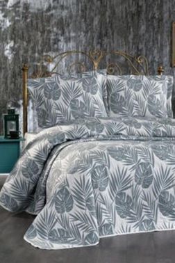 Çeyizdiyarı Lora 3 Parça Pike Takımı Haki - Çeyiz Diyarı