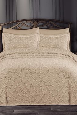 Çeyizdiyarı Lucca 3 Parça Pike Takımı Cappucino - Çeyiz Diyarı