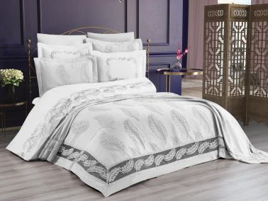 Çeyizdiyarı Milan Nevresimli Pike Takımı Krem - Çeyiz Diyarı