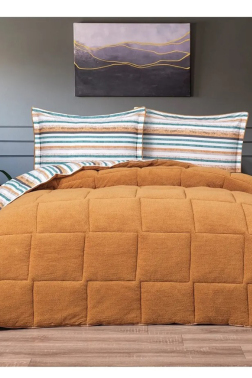 Claro Çift Kişilik Battaniyeli Uyku Seti Turuncu - Çeyiz Diyarı