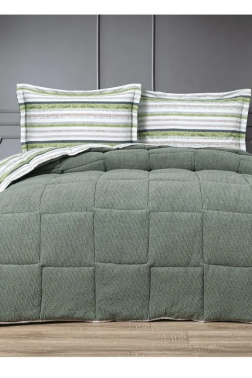 Claro Çift Kişilik Battaniyeli Uyku Seti Zeytin - Çeyiz Diyarı