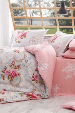 Clementina Çift Kişilik Nevresim Takımı Pembe - Hobby