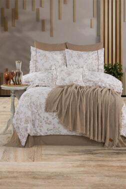 Clio %100 Pamuk Pikeli Çift Kişilik Nevresim Takımı - Çeyiz Diyarı