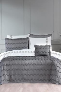 Colorado Modern 9 Parça Gelin Seti Gri - Çeyiz Diyarı