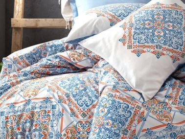 Cottonbox Bohem Grande Çift Kişilik Nevresim Takımı Mavi - Cotton Box (1)
