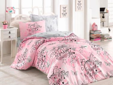 Cottonbox Genç Feeling Tek Kişilik Nevresim Takımı Pembe - Cotton Box